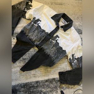 Vintage Adobe Rose cropped button up